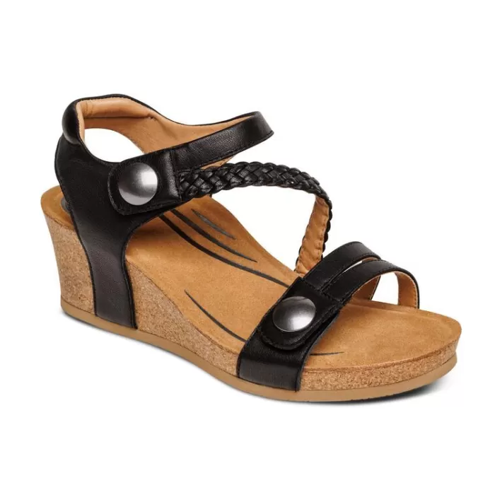 Flash Sale Aetrex Avril Quarter Strap Wedge