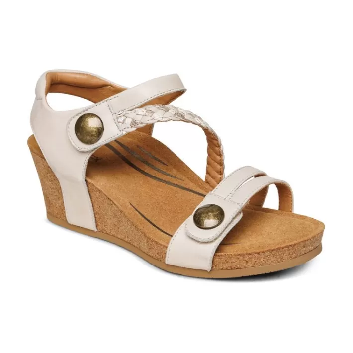 Sale Aetrex Avril Quarter Strap Wedge