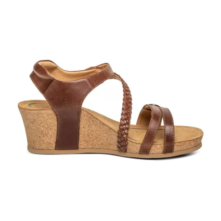 Best Sale Aetrex Avril Quarter Strap Wedge