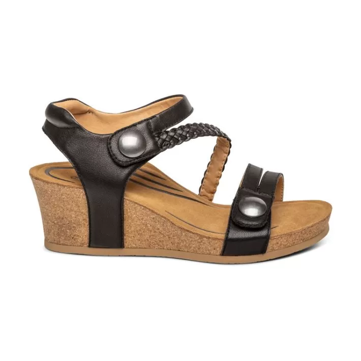 Flash Sale Aetrex Avril Quarter Strap Wedge