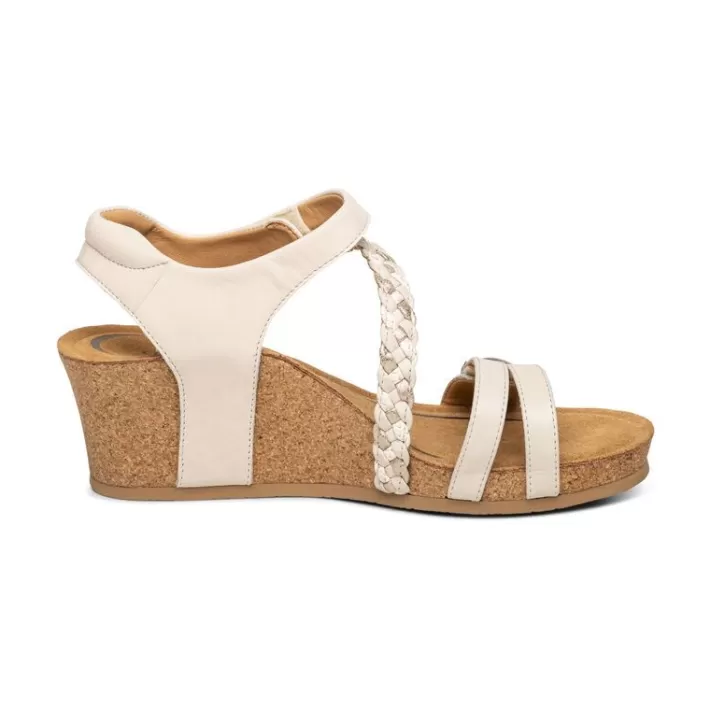 Sale Aetrex Avril Quarter Strap Wedge