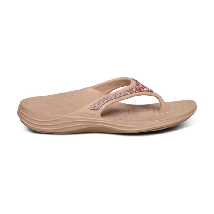 New Aetrex Fiji Orthotic Flips - Women