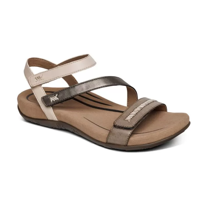 Online Aetrex Gabby Adjustable Quarter Strap Sandal