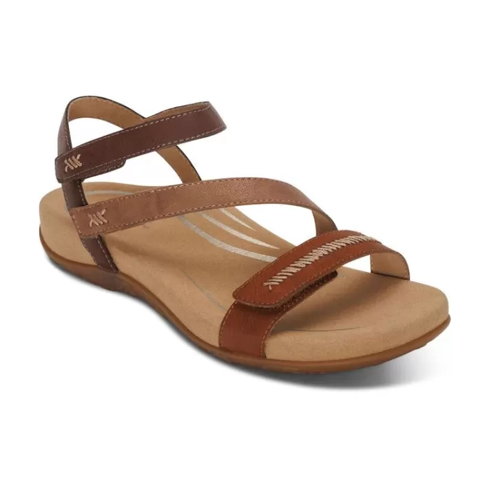 New Aetrex Gabby Adjustable Quarter Strap Sandal