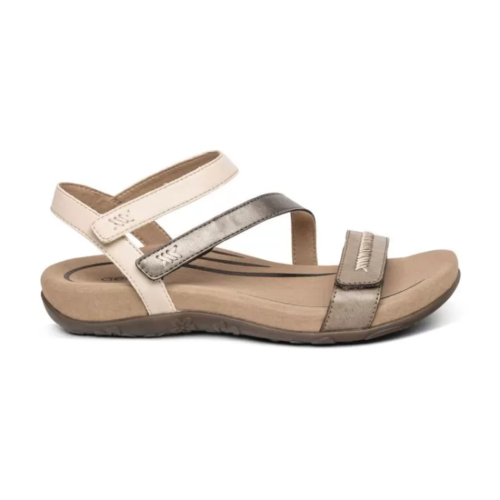 Online Aetrex Gabby Adjustable Quarter Strap Sandal