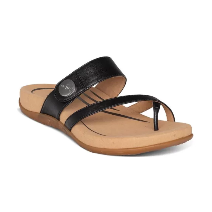 Fashion Aetrex Izzy Adjustable Slide Sandal