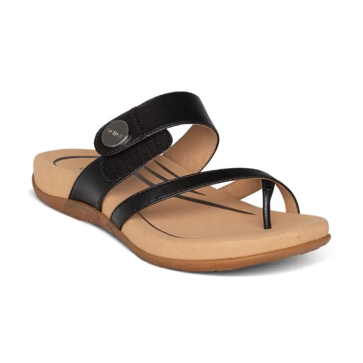 Fashion Aetrex Izzy Adjustable Slide Sandal