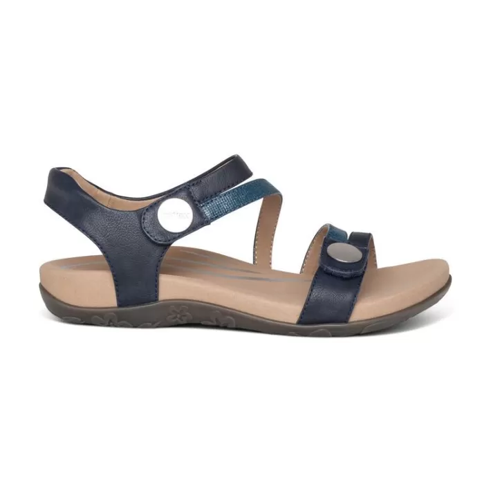 Store Aetrex Jess Adjustable Quarter Strap Sandal