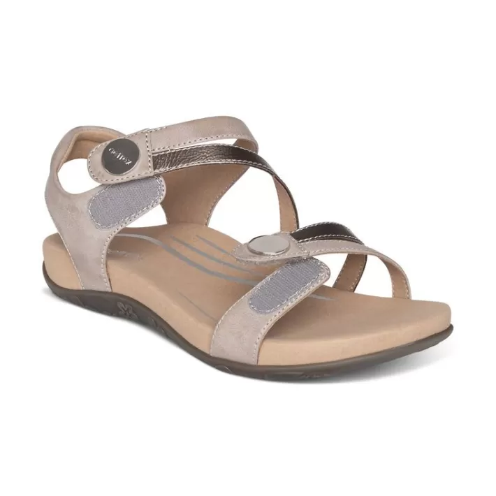 Best Sale Aetrex Jess Adjustable Quarter Strap Sandal