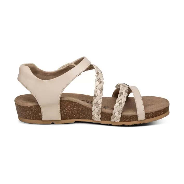 Hot Aetrex Jillian Braided Quarter Strap Sandal