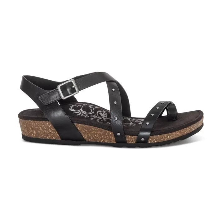 Sale Aetrex Lauren Quarter Strap Sandal