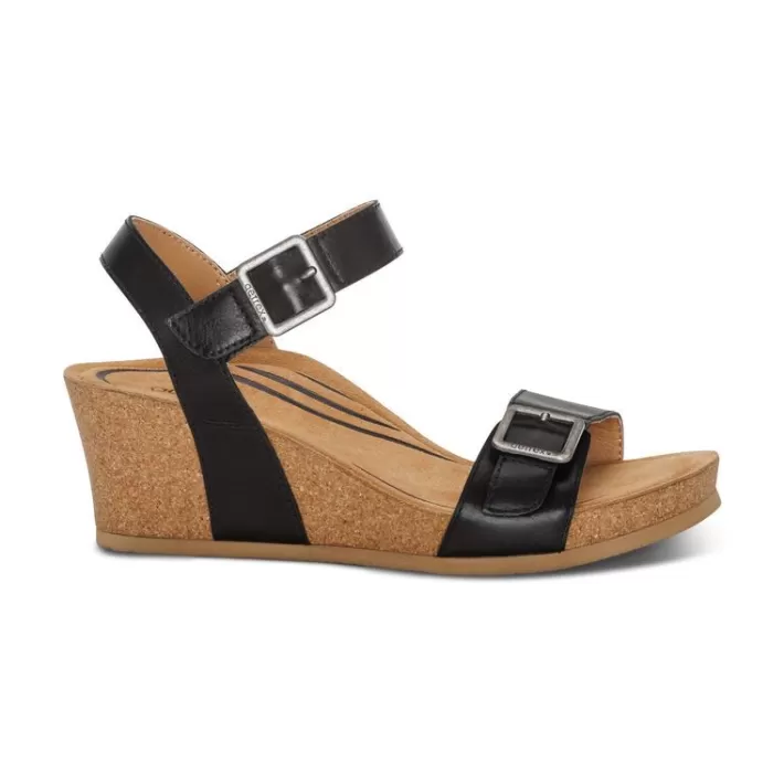 Hot Aetrex Lexa Quarter Strap Wedge