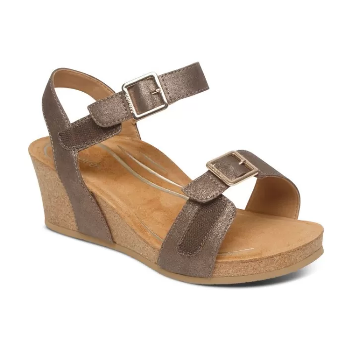 Discount Aetrex Lexa Quarter Strap Wedge