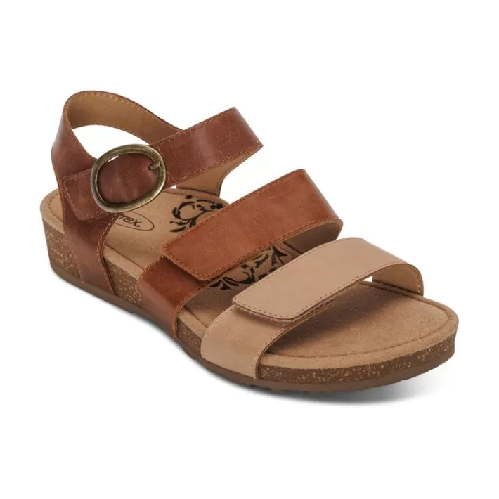 Discount Aetrex Lilly Adjustable Quarter Strap Sandal