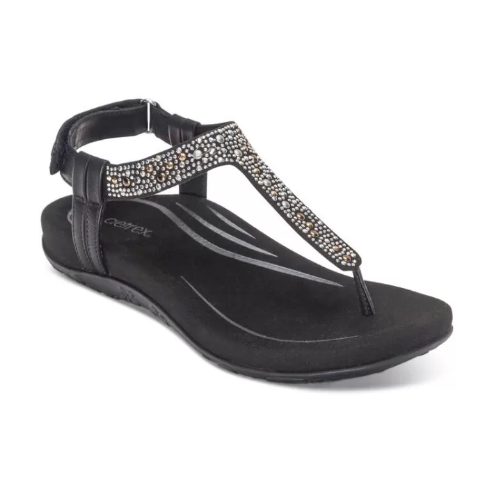 New Aetrex Marni Slingback Thong Sandal