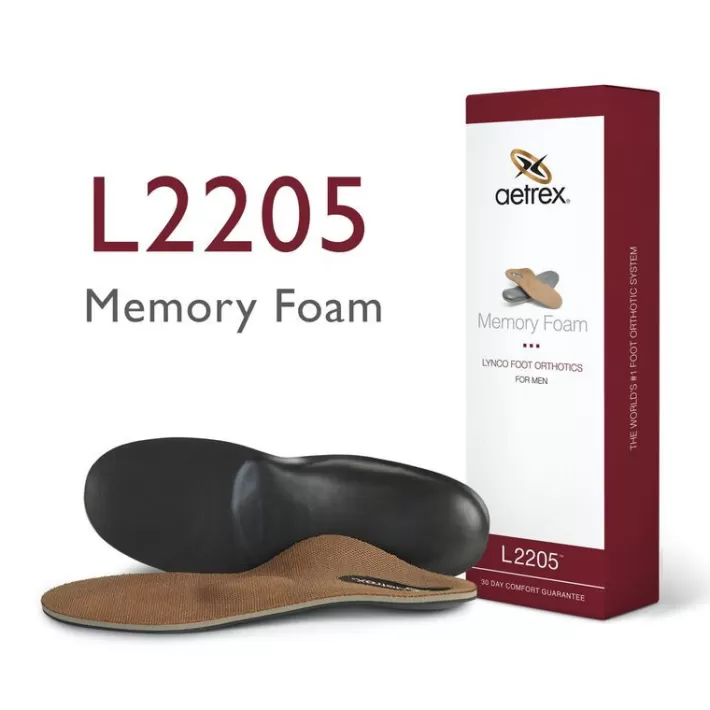 Outlet Aetrex Men'S Memory Foam Orthotics W/ Metatarsal Support