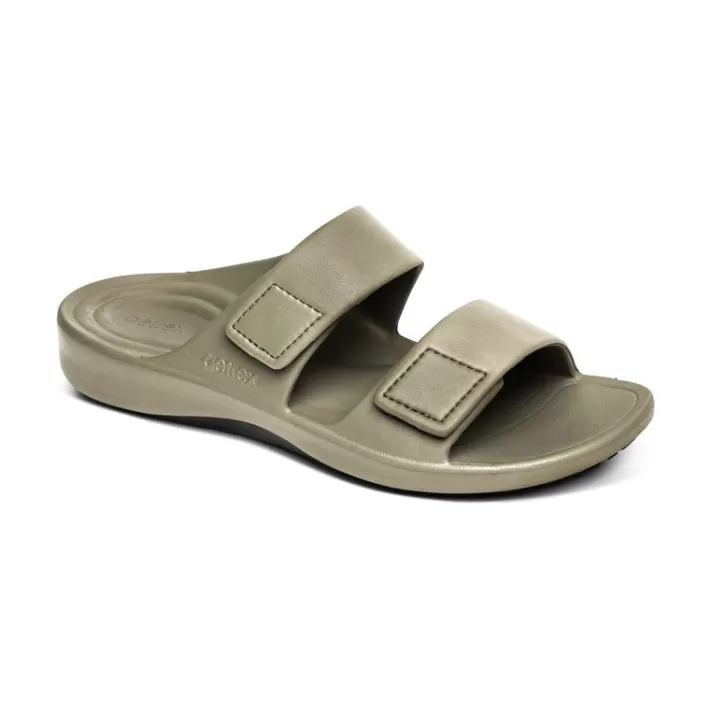 Outlet Aetrex Milos Orthotic Slides - Mens