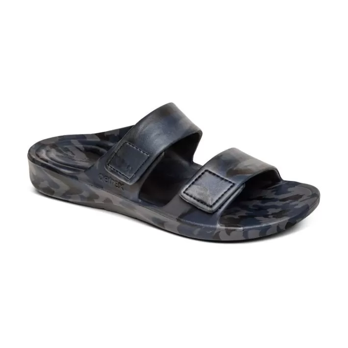 Shop Aetrex Milos Orthotic Slides - Mens