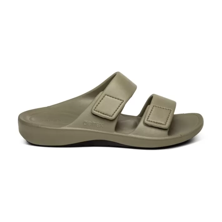 Outlet Aetrex Milos Orthotic Slides - Mens