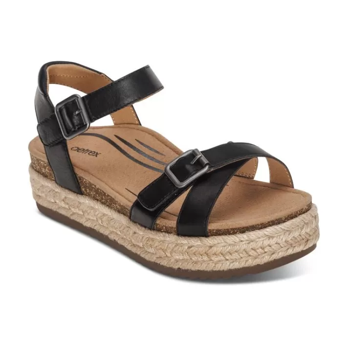 Best Sale Aetrex Paula Platform Sandal