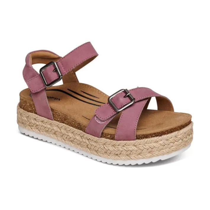 Best Aetrex Paula Platform Sandal