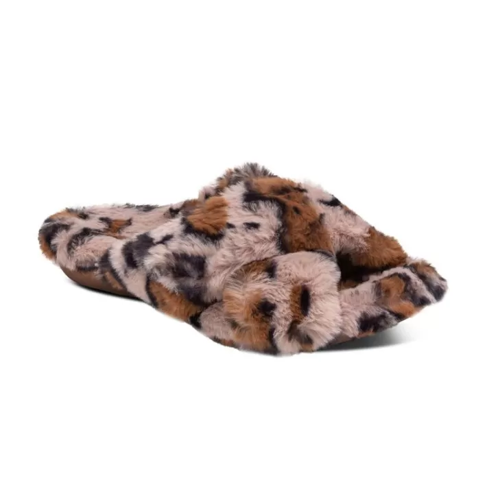 Flash Sale Aetrex Penelope Adjustable Faux Fur Slippers