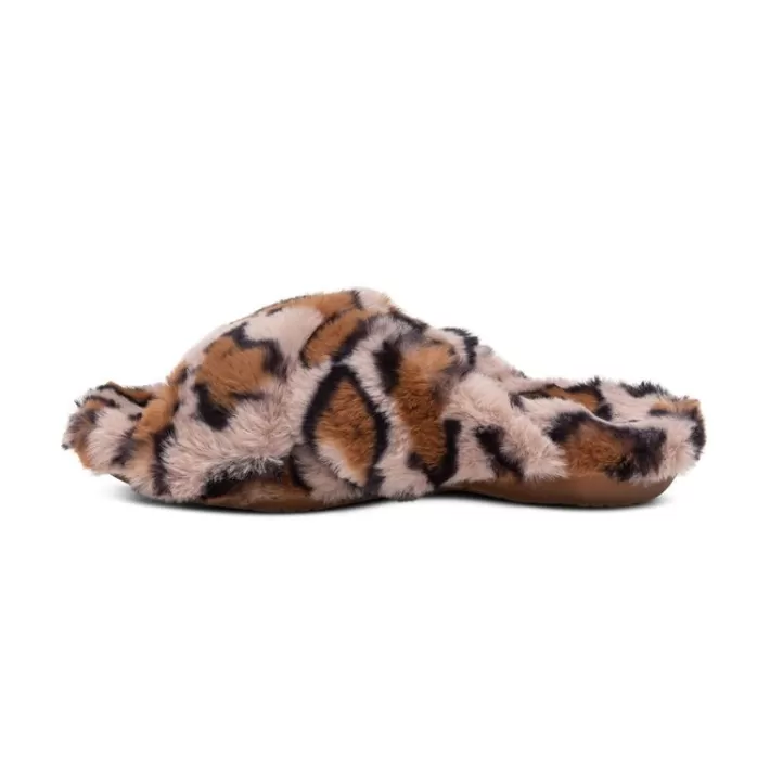 Flash Sale Aetrex Penelope Adjustable Faux Fur Slippers