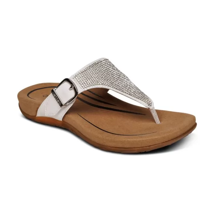 Sale Aetrex Rae Adjustable Thong Sandal