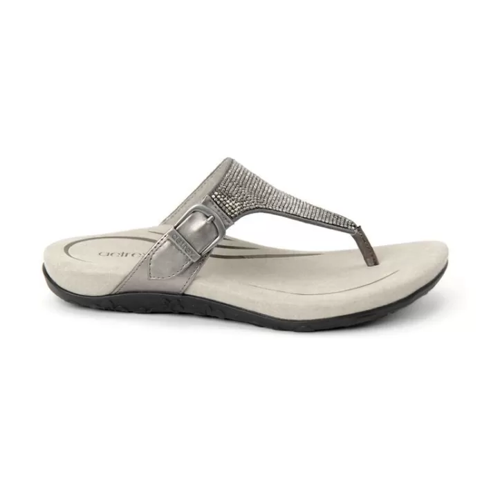 Outlet Aetrex Rae Adjustable Thong Sandal