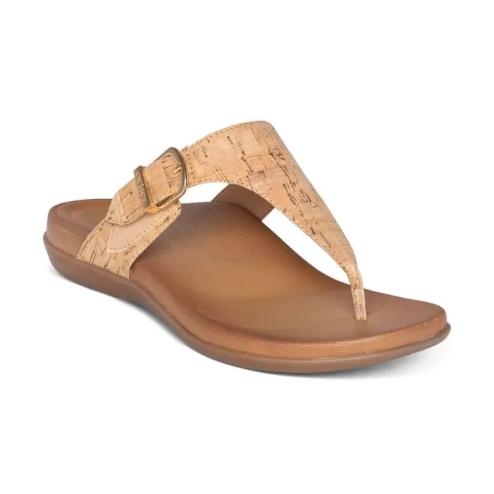 Outlet Aetrex Rita Adjustable Thong Sandal