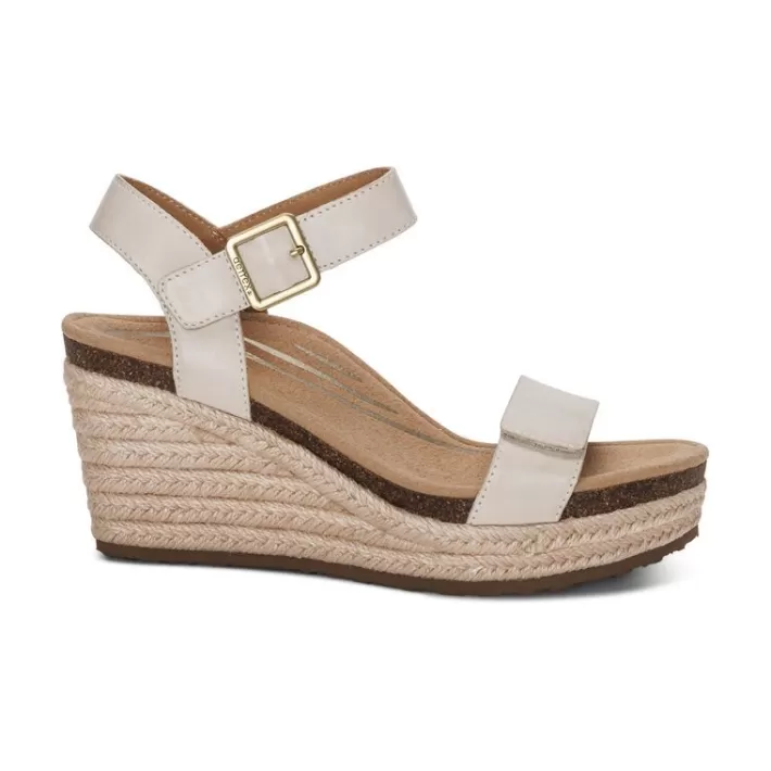 Flash Sale Aetrex Sydney Quarter Strap Espadrille Wedge