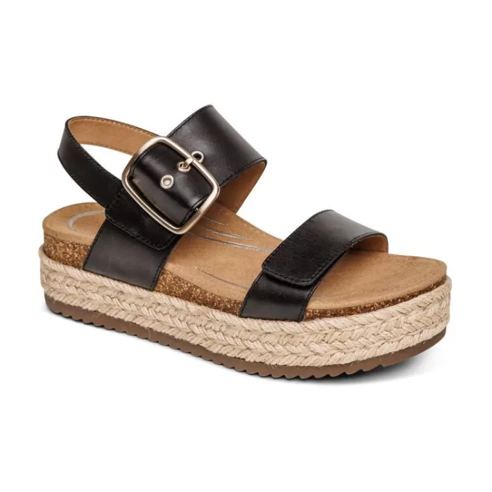 Sale Aetrex Vania Arch Support Platform Sandal