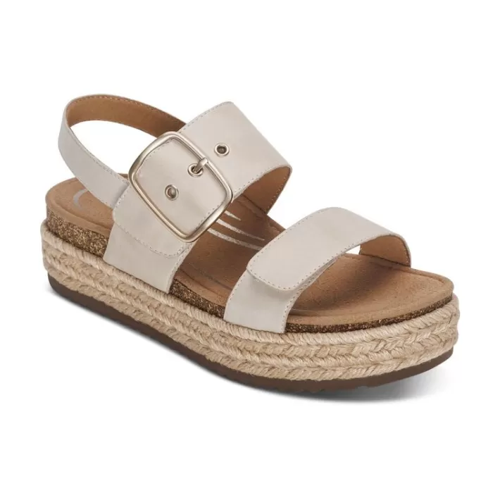 Clearance Aetrex Vania Arch Support Platform Sandal