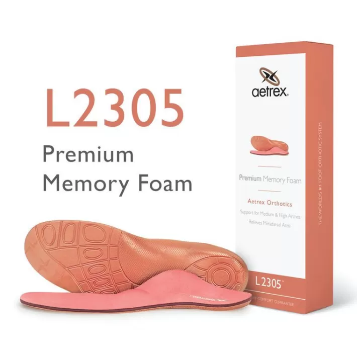 Cheap Aetrex Women'S Premium Memory Foam Orthotics W/ Metatarsal Support